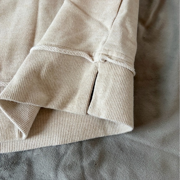 Natural Reflections Cream Ribbed Top - Picture 6 of 8